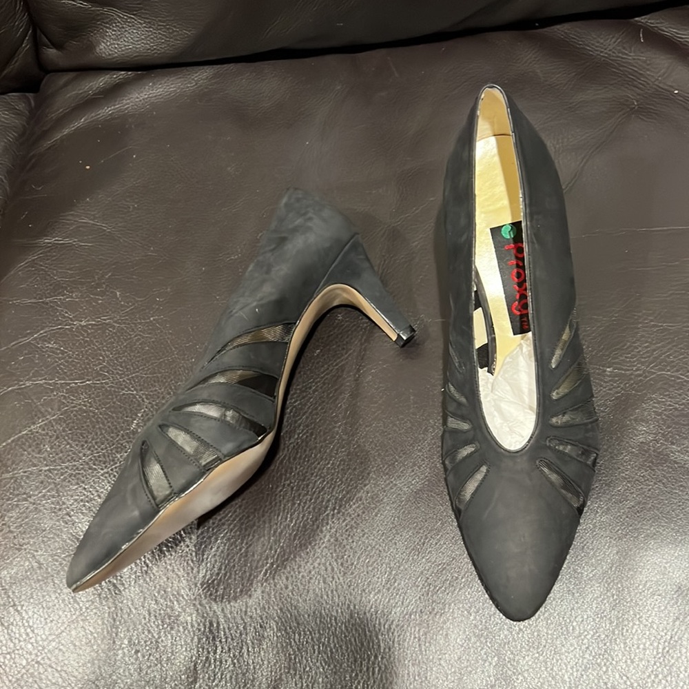 PROXY~Black, Suede Heels